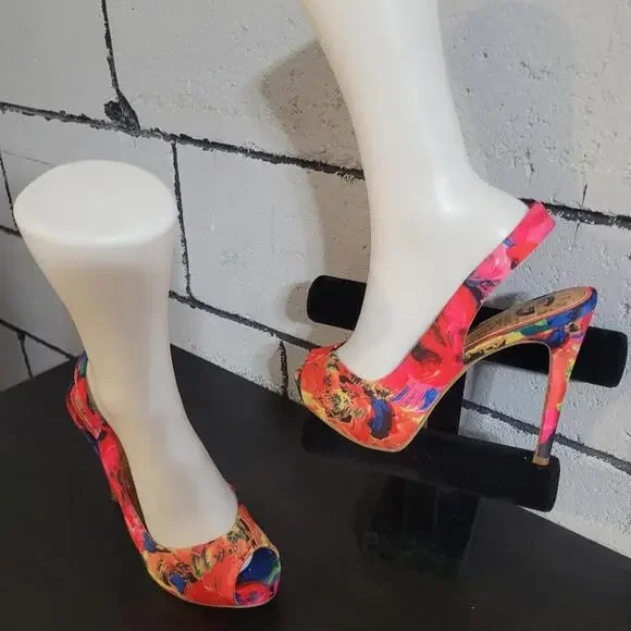 BUNDLE SALE!  G by GUESS Colorful Strappy Heels Size 8.5 - Picture 9 of 9